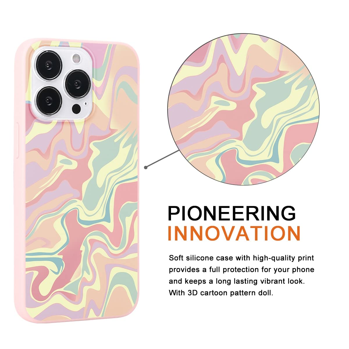 Yoedge 3er Set Handyhülle Für Xiaomi Mi 11 Lite/11 Lite 5G NE – TPU, Ultra-dünn, Mit Blütentrauben-Muster, Stoßfest