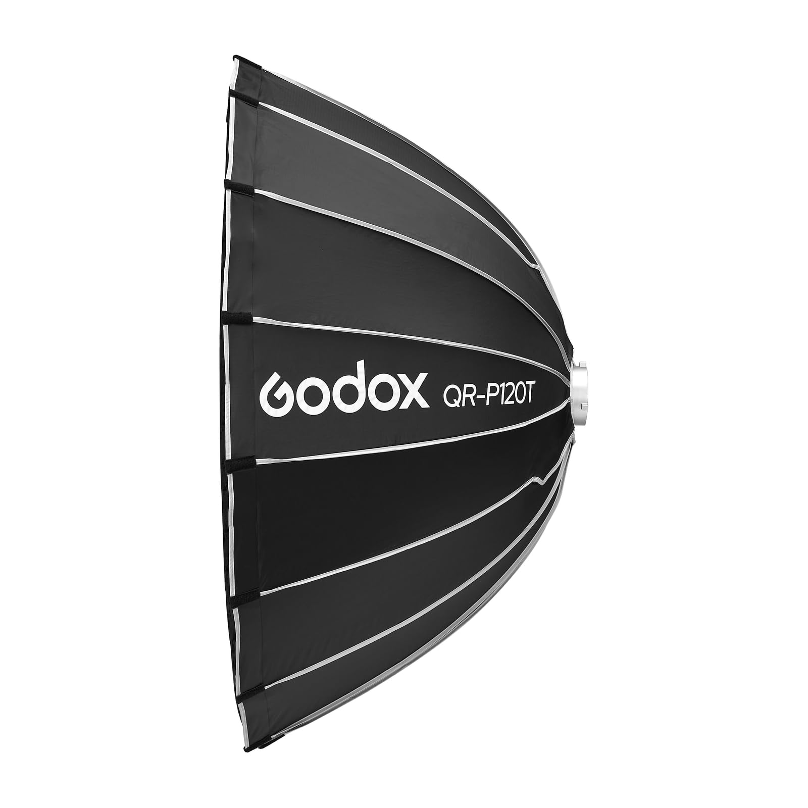 GODOX QR-P120T Softbox Parabolico con Griglia a Nido d’Ape, 120cm Soft Box Sgancio Rapido, Profondità 70cm, per Bowens Mount Studio Video Light per Smallrig per Neewer per Aputure per Godox | Montaggio e Smontaggio Rapido, Bowens Mount, Soft Box per Studi