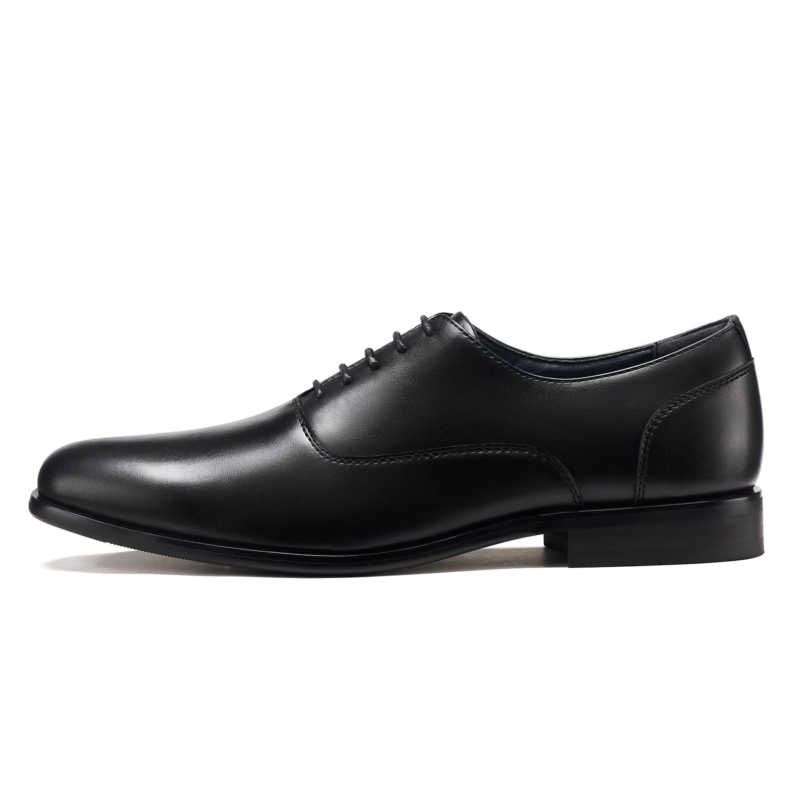 HEEZ Mens Patent Leather Dress Shoes, Tuxedo Shoes for Men Non Slip, Cap Toe Lace Up Formal Oxfords for Wedding Prom Party Dance Business — view 5