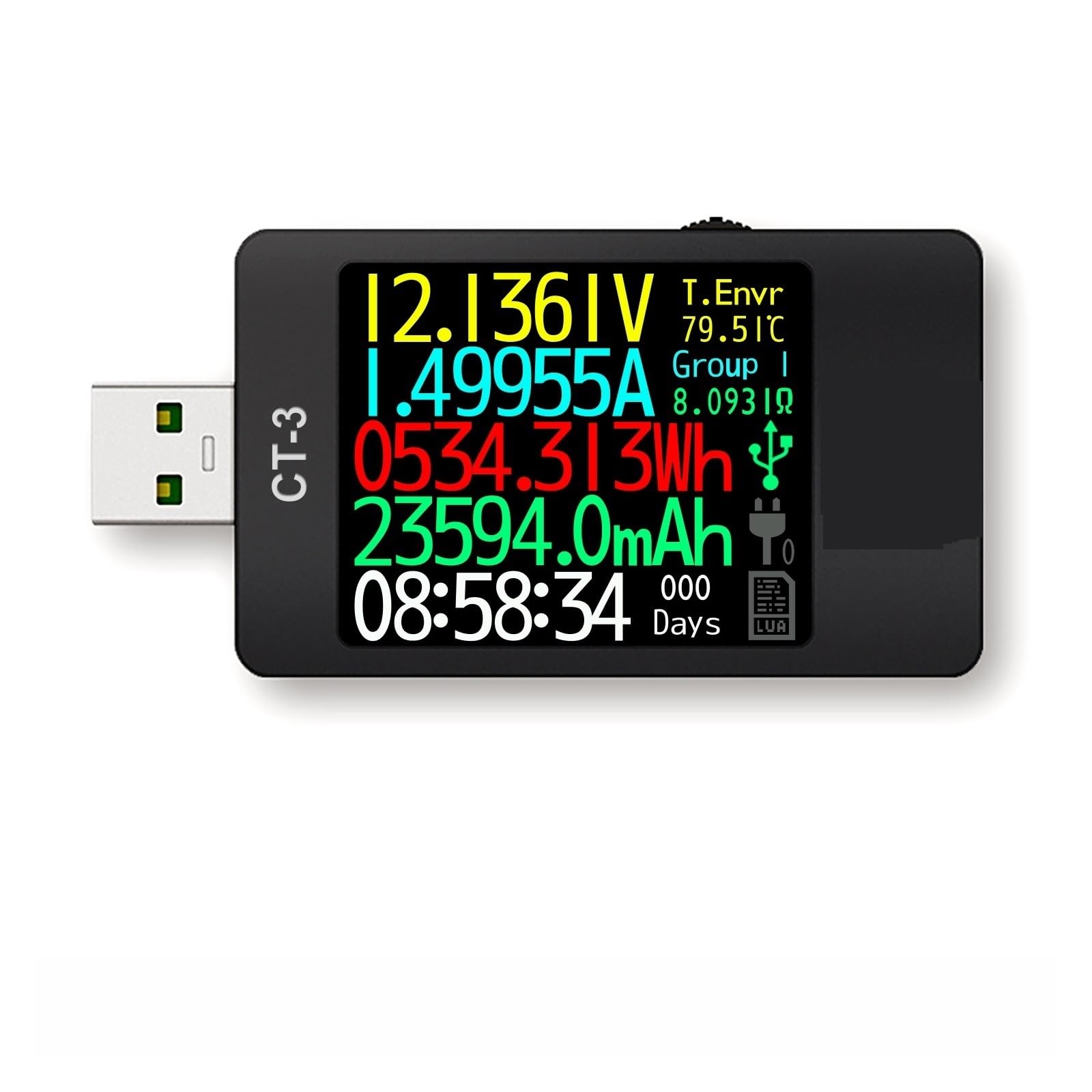 USB Tester USB 3.1 Power Meter Tester Digital Multimeter Current Tester Voltage Detector Interpreter Integrated DC 26V 6A More Convenient Detection