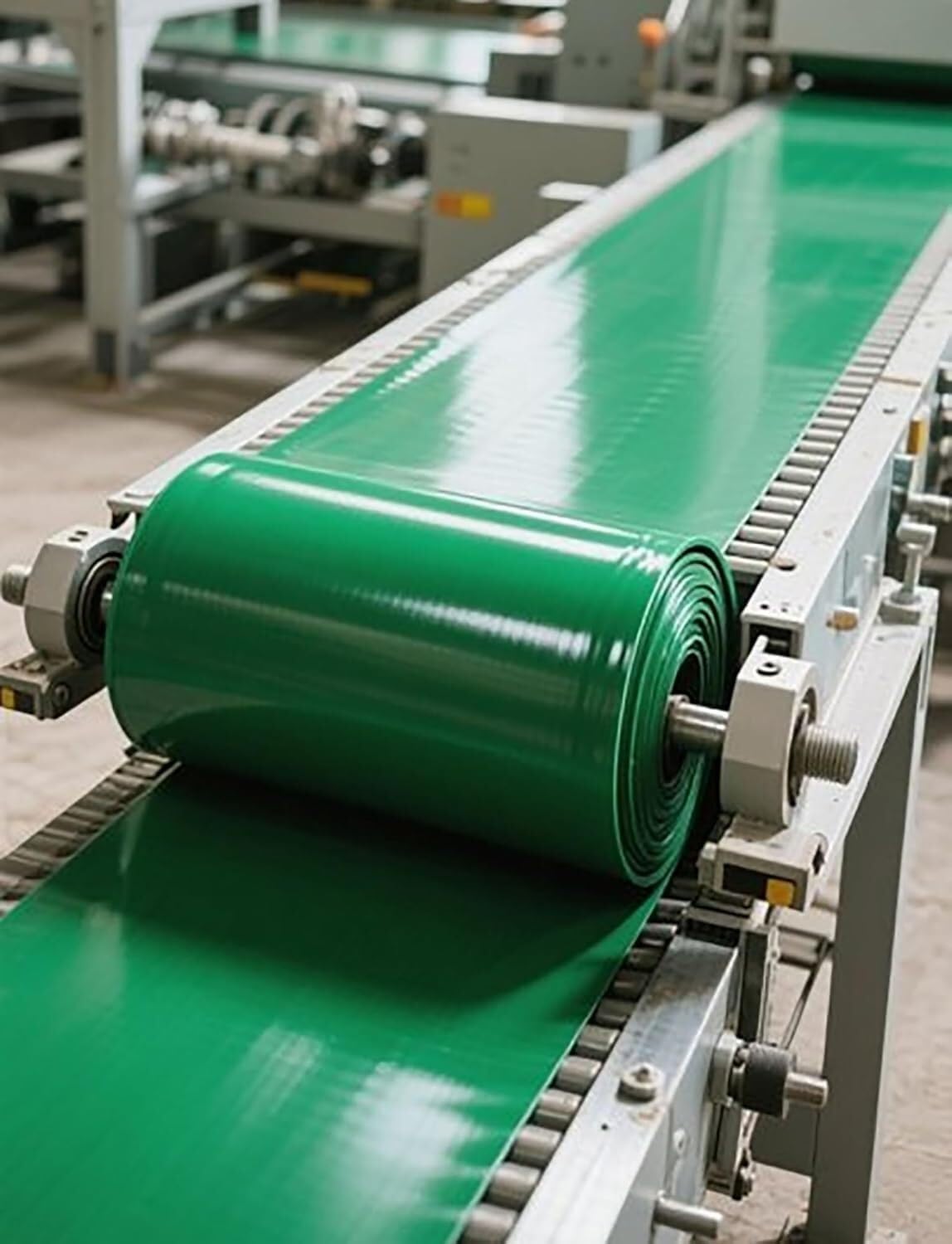 Cinta transportadora de montaje plano sin costuras de PVC ligera, 200 x 35 x 0,5 cm, flexible, ideal para uso industrial, manipulación de materiales y aplicaciones de embalaje