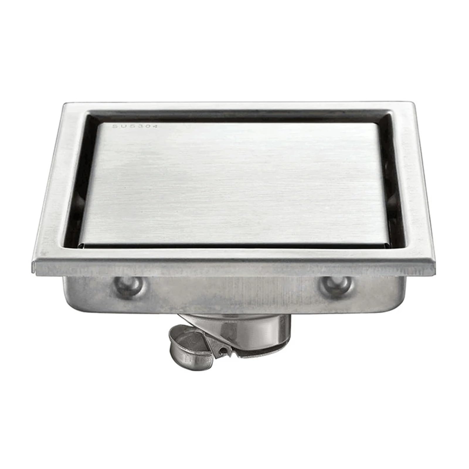 VNJUGF Desagüe de suelo invisible de acero inoxidable 304 cuadrado de 11 x 11 cm for ducha de baño. wanglan
