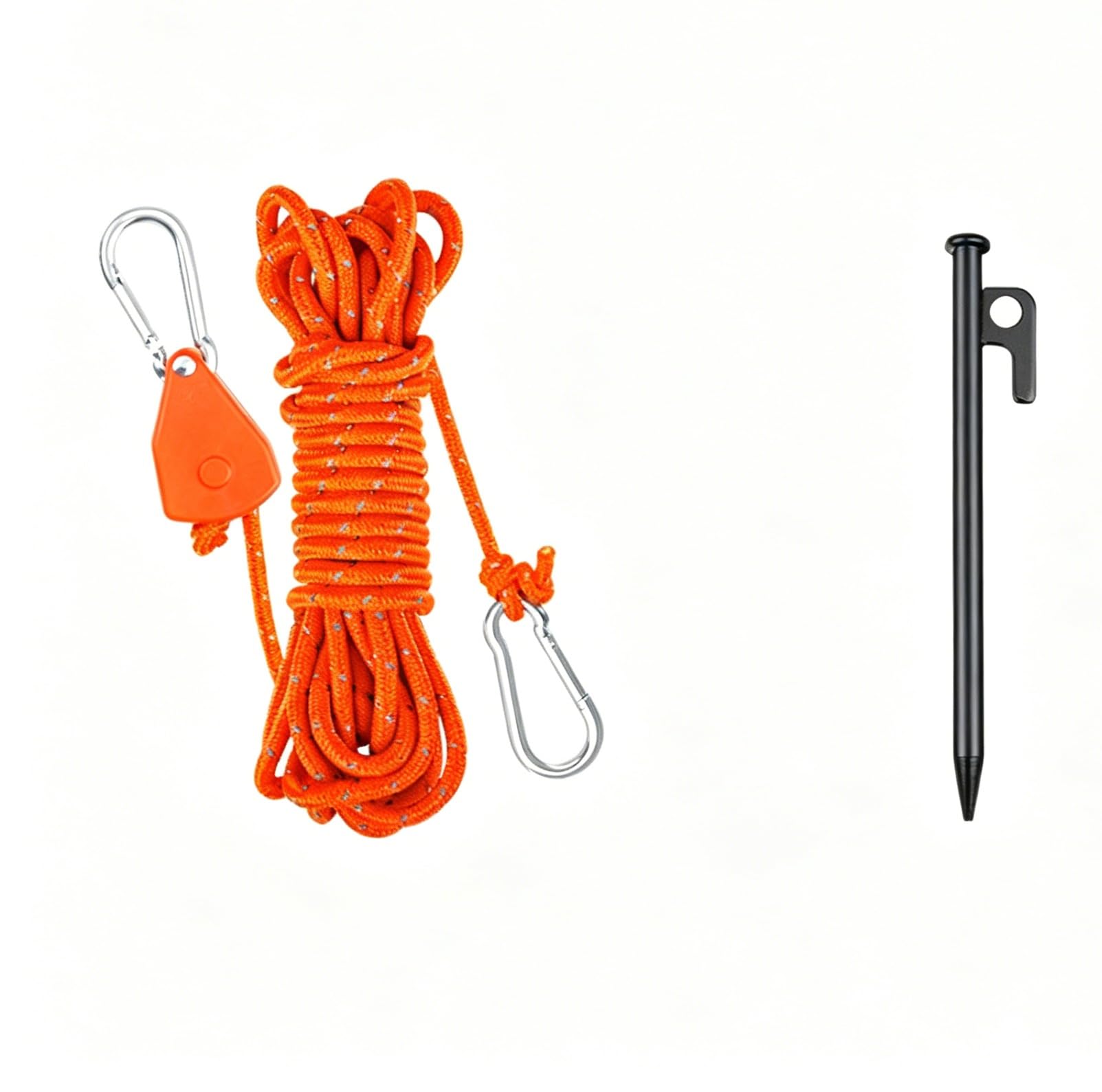 Zeltheringe Set,Abspannseile,Zeltschnur,Für Outdoor Camping(Rot-15cm)