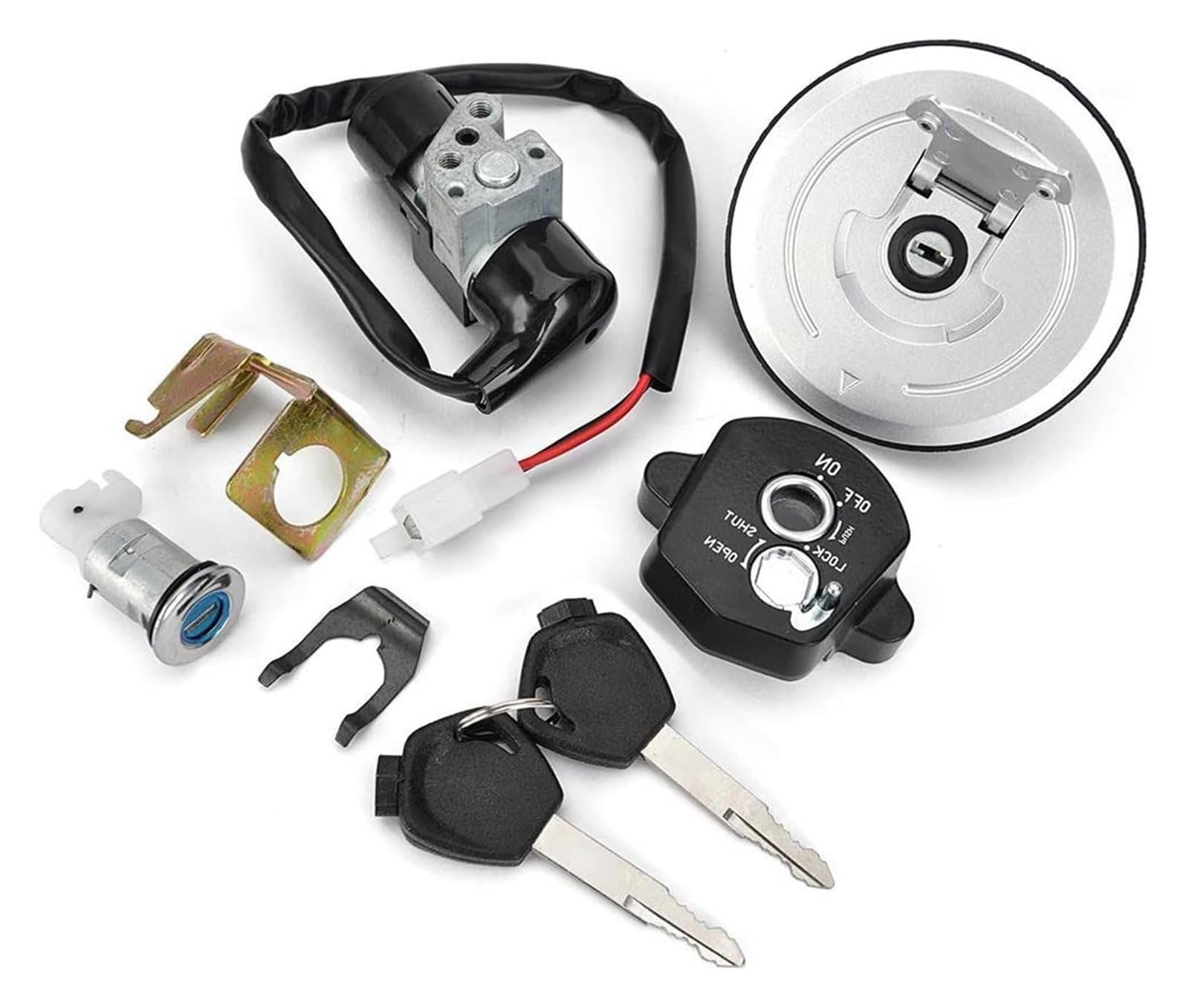 Cerradura De Encendido para CBR125RT 2012-2016 para 35010-KTY-H50 Interruptor Arranque del Tanque Combustible Gasolina Motocicleta Juego Llaves Bloqueo Encendido