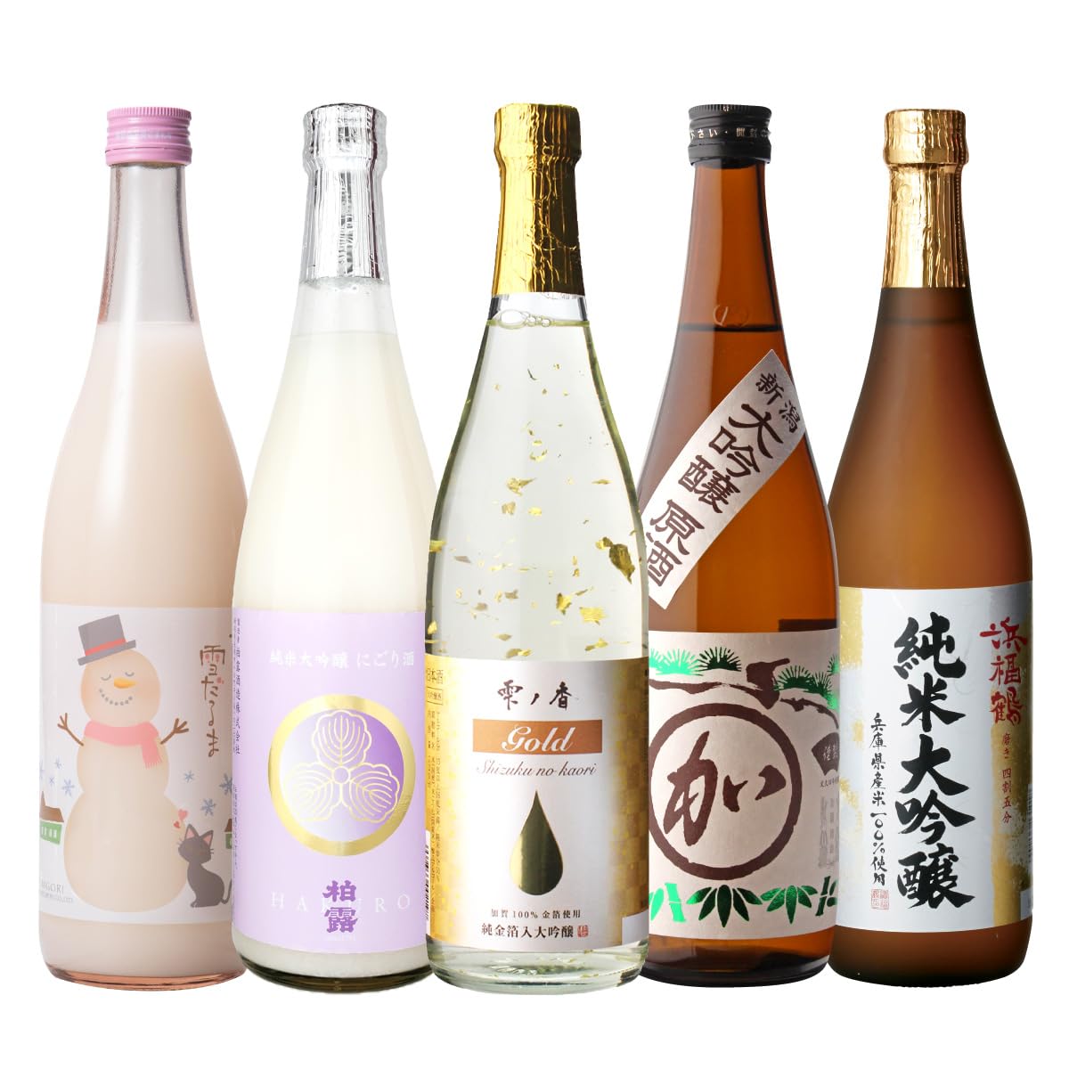 Amazon.co.jp: 日本酒 飲み比べ セット 冬酒 720ml 5本 飲み比べセット