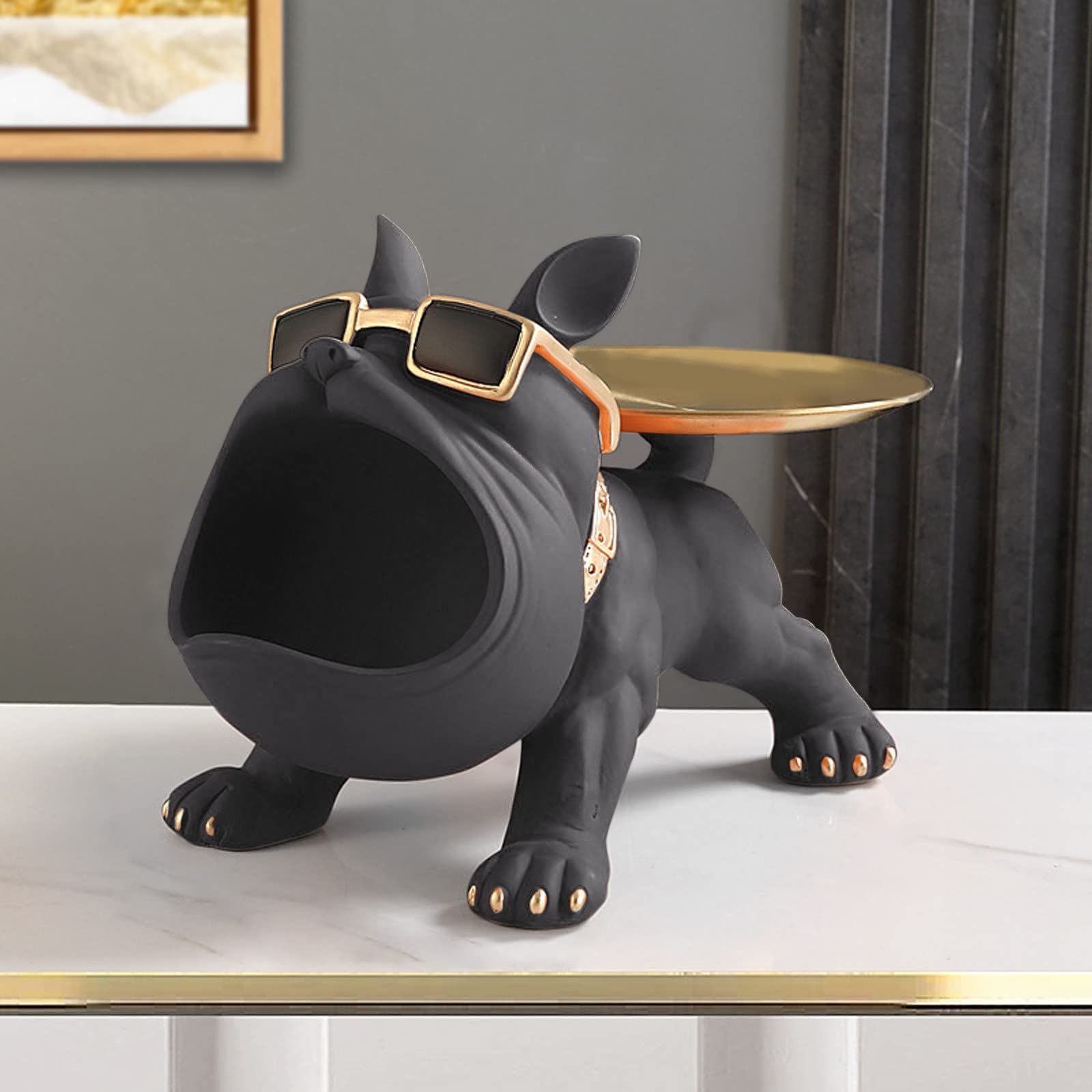 Amazon.com: HEALT Large French Bulldog Statues-12 Inehes Resin Dog