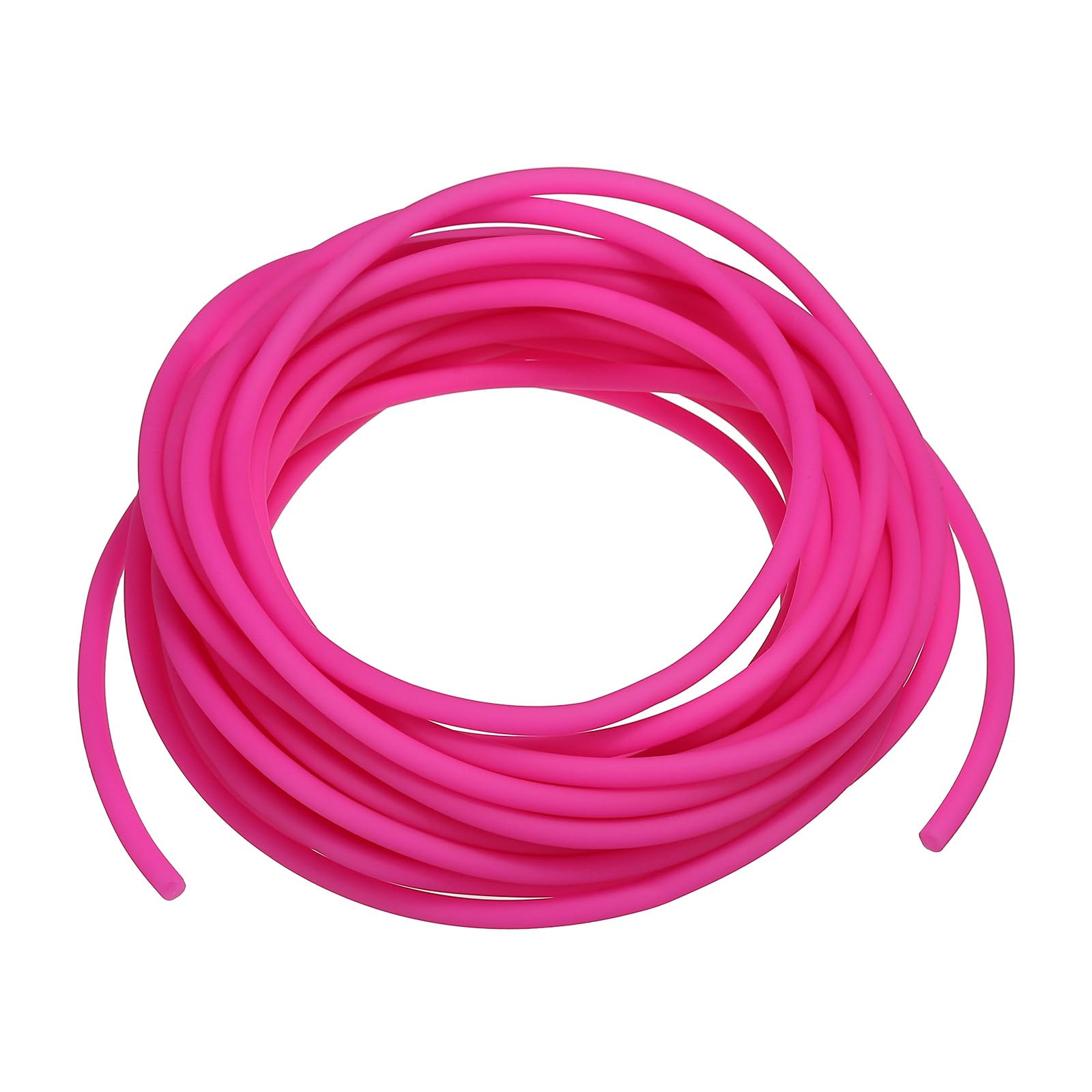 PATIKIL Rubber Cord Tube, 16ft Silicone Hollow Tubing 1/8" OD 1/16" ID for DIY Craft Beading Necklaces Bracelet Dark Pink