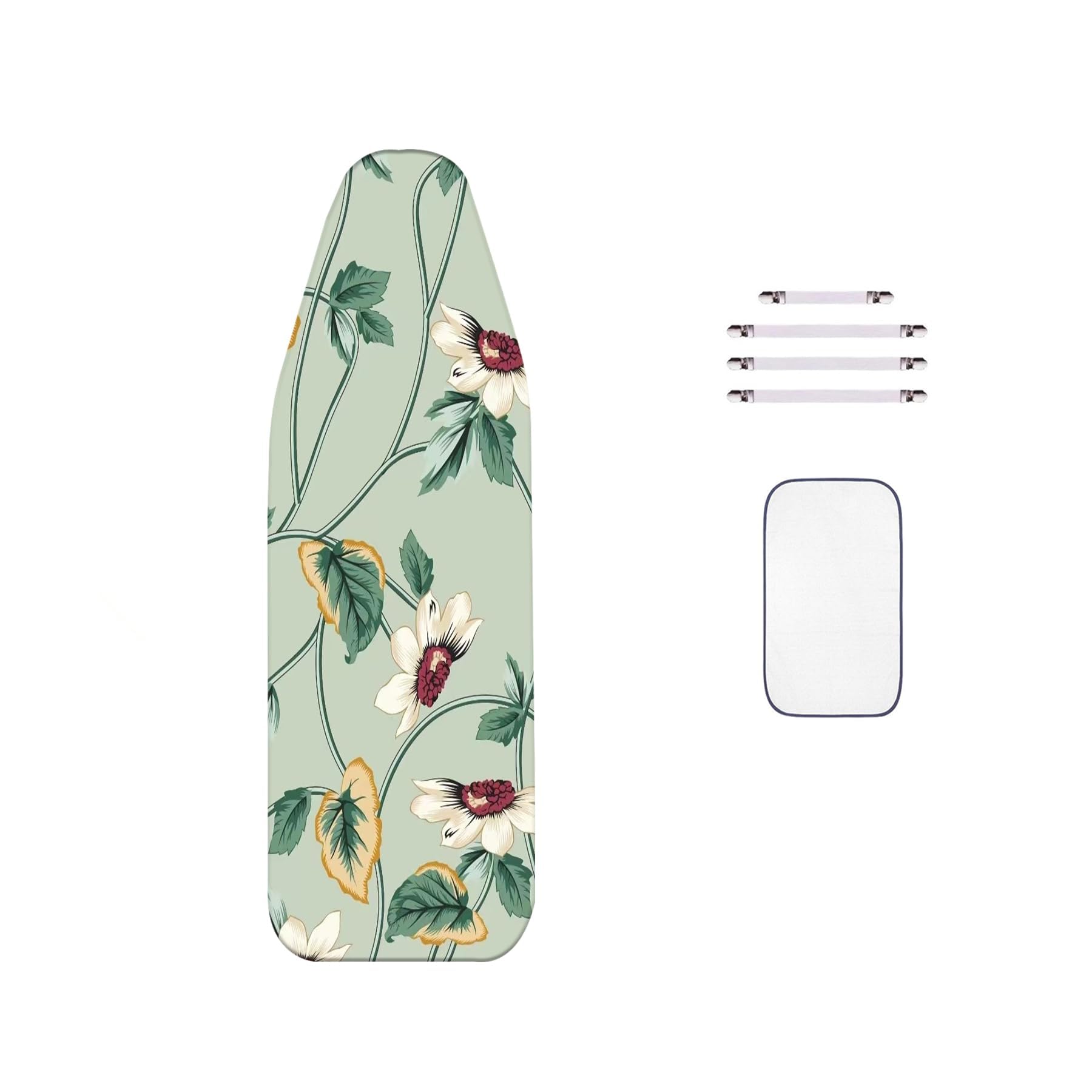 WTAIS Extra Large - Ironing Board Cover, XL 150X60cm, Thickened - 2-in-1 Design, (Fits Ironing Board of Length 130 to145 cm - Width 45 to 55cm)