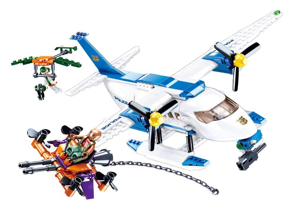 Sluban M38-B0826 Caccia All'uomo Di Polizia Da Air, Multicolore-image