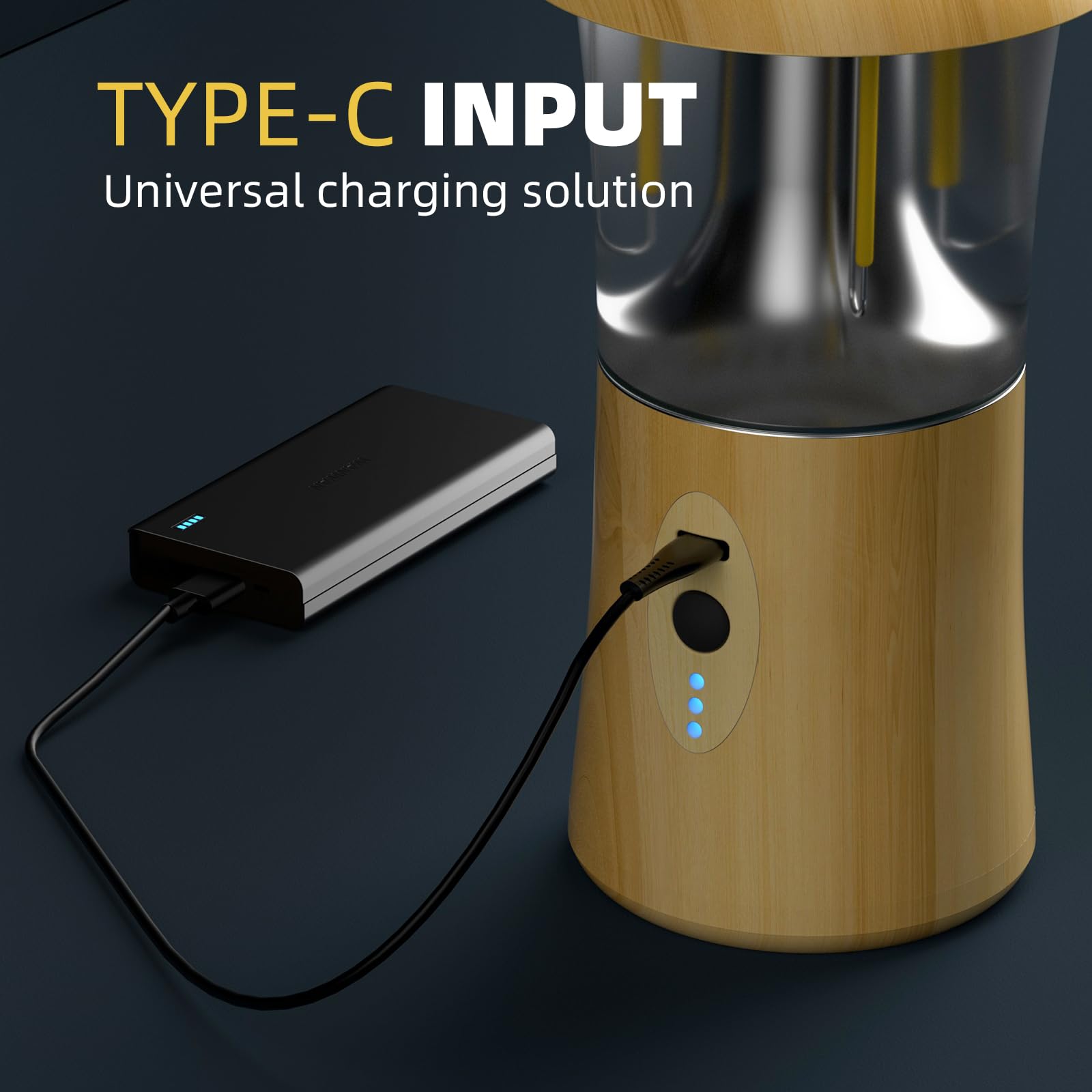 Lanterna portatile da campeggio ricaricabile tramite USB - Lanterna da