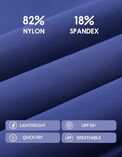 beautyin Sporty One Piece Swimsuit Plus Size Bikini Briefs Chlorine Resistant Active Wear Navy