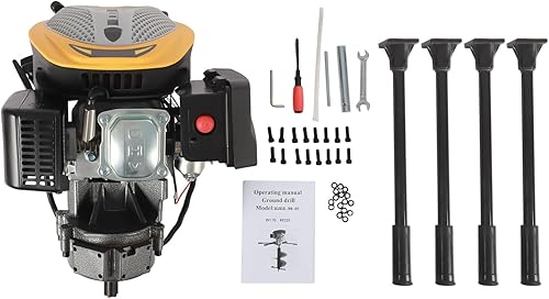 Miniatura 3 de Excavadora de agujeros de poste de 9HP 4.1kW, 223CC 4 tiempos, excavadora de energía de gas de 4 tiempos, excavadora de árboles de jardín con 4