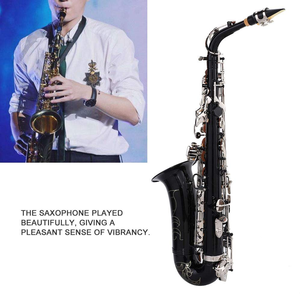 Sax, RiToEasysports SLADE Sassofono Mediante Mib Sassofono Contralto con Accessori Nero
