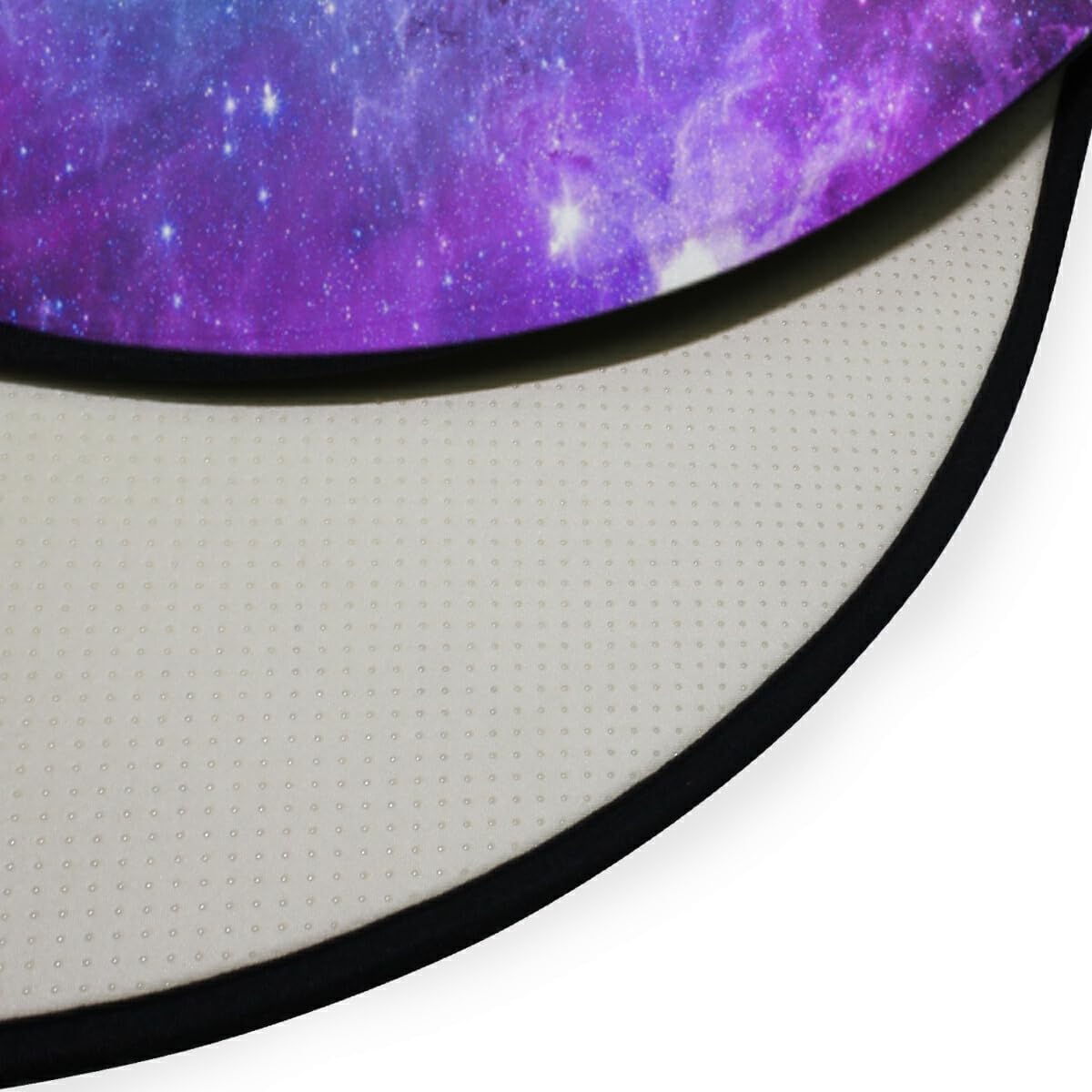 Bolaz Doormat Area Rug Floor Mats Universe Galaxy Nebula Space Round Washable Non-Slip Mat for Bedroom Front Door Kitchen Indoors Home Decors
