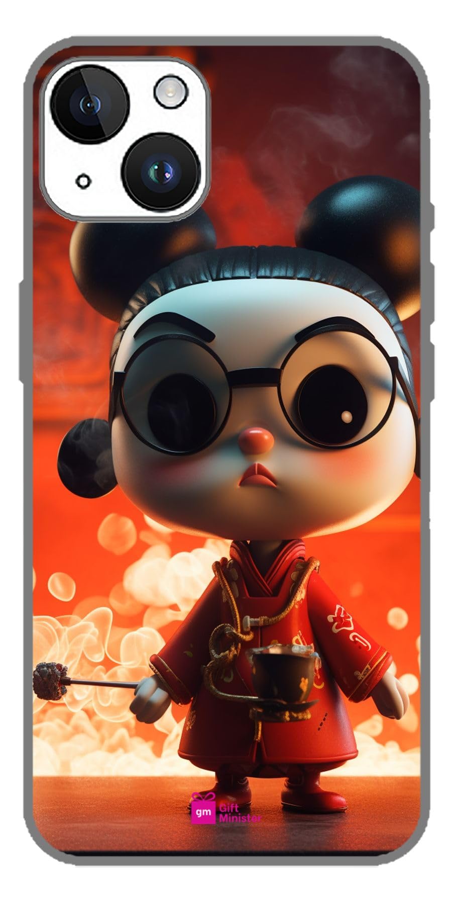 Silicone Designer Cover for Apple iPhone 14 Slate Graycover Pucca Character Arcane Animated Cartoon Falling Love Editorial Key Mobile Art Complementary Protective 1Pcs 1696C