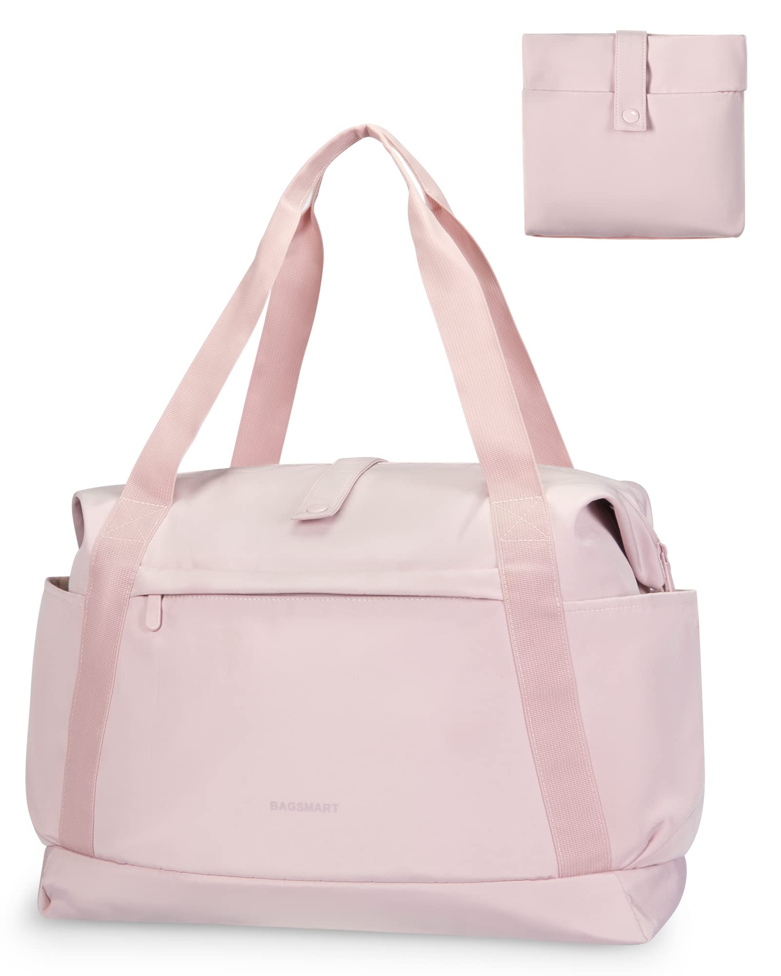 Foldable Duffle Bag, BAGSMART 30.6L Tote Travel Bag Gym Sports Bag for