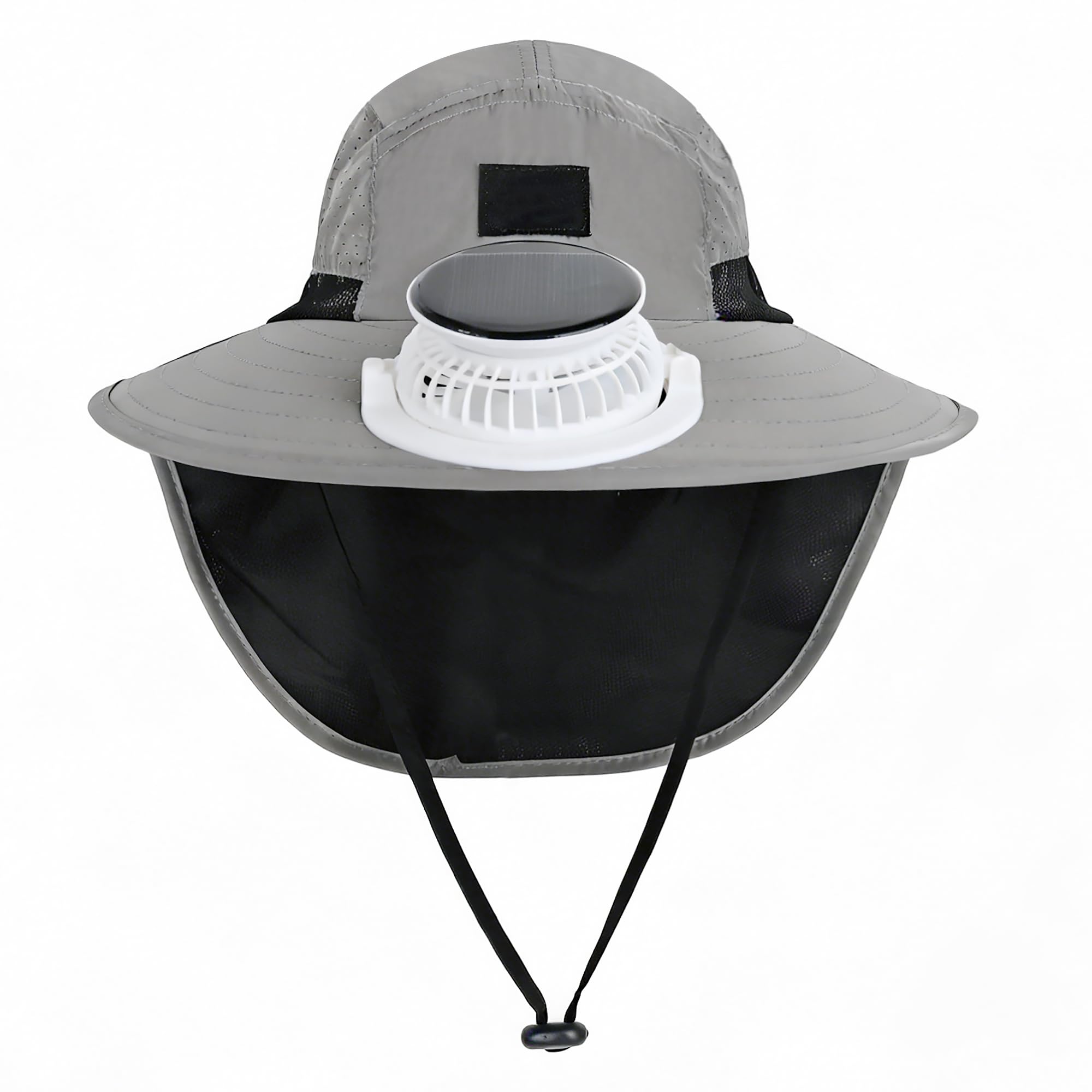 Ventilador solar para niños con solapa para el cuello, protección solar para el verano, transpirable, ajustable