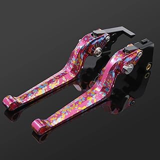 Palanca Freno Embrague Rosa Para Suzuki Para GSXR GSX-R 125 150 600 750 1000 1100 1300 Para GSXR600 GSXR750 GSX-R1000 CNC Palanca De Embrague De Freno Ajustable Percha Palanca Manija Freno (Color : G
