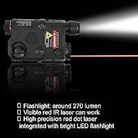 Vista 2 de IR Laser for ar - 15 Airsoft PEQ 15 Airsoft Tactical Laser Red Laser Airsoft Laser Attachments IR Lazer Sight White LED Flashlight Tactical