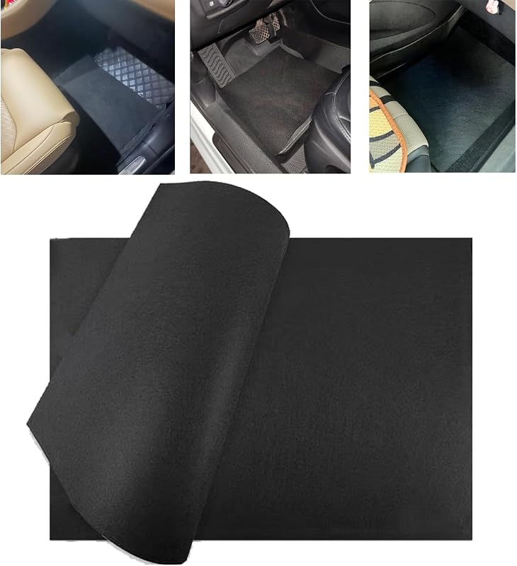 5 Pack Disposable Car Floor Mats Cover Felt Automotive Floor Mat Foot Rest Pads Protector for Car Detailing Wash All-Season Floor Mats Universal Trim to Fit SUV Van Truck RV Floor Carpet