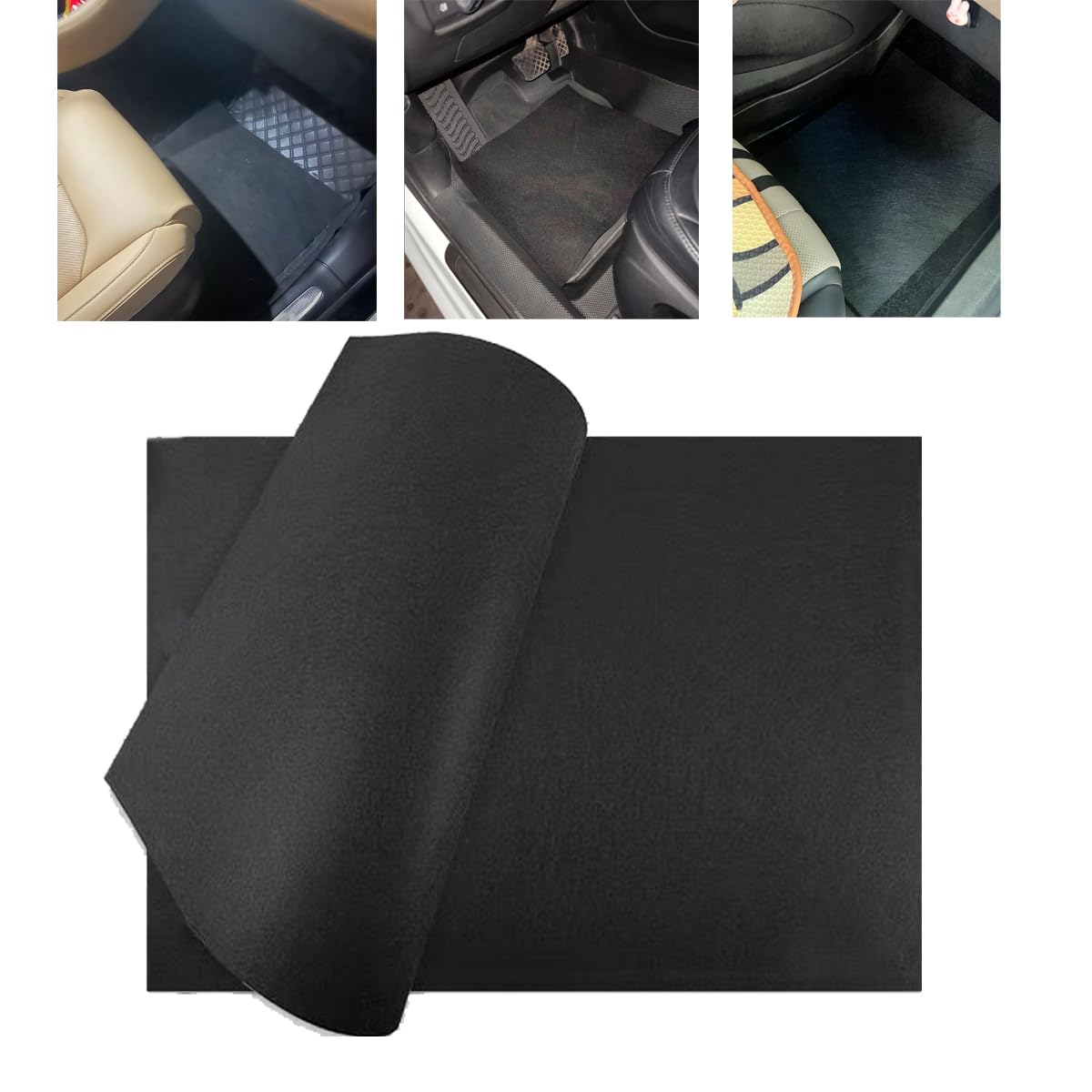 YehVeh 5 Pack Disposable Car Floor Mats Cover Felt Automotive Floor Mat Foot Rest Pads Protector for Car
