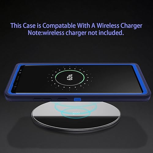 Miniatura 6 de I-HONVA Funda para Galaxy Note 9 a prueba de golpes, a prueba de polvo y caídas, 3 capas de protección de cuerpo completo sin protector de pantalla,