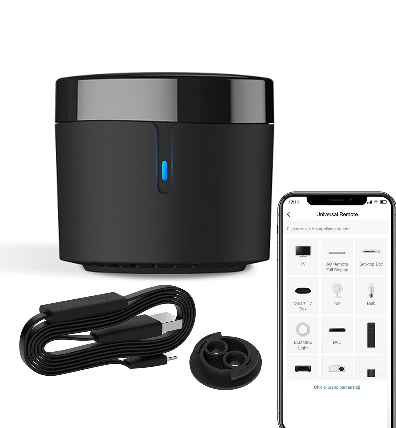 WiFi IR Remote Controller, Fit for RM4 Mini IR+HTS2, Temperature Humidity Sensor, for Air Conditioning TV Set-top Box, Work with Alexa, Voice Control, Temperature Humidity Detection