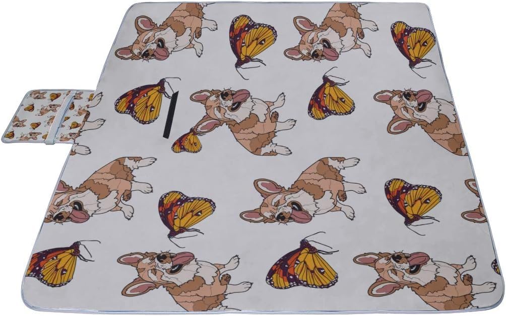 レジャーシート すばやい コーギー ピクニック 折りたたみ 撥水 アウトドア クッション マット コンパクト 花見 運動会 キャンプ