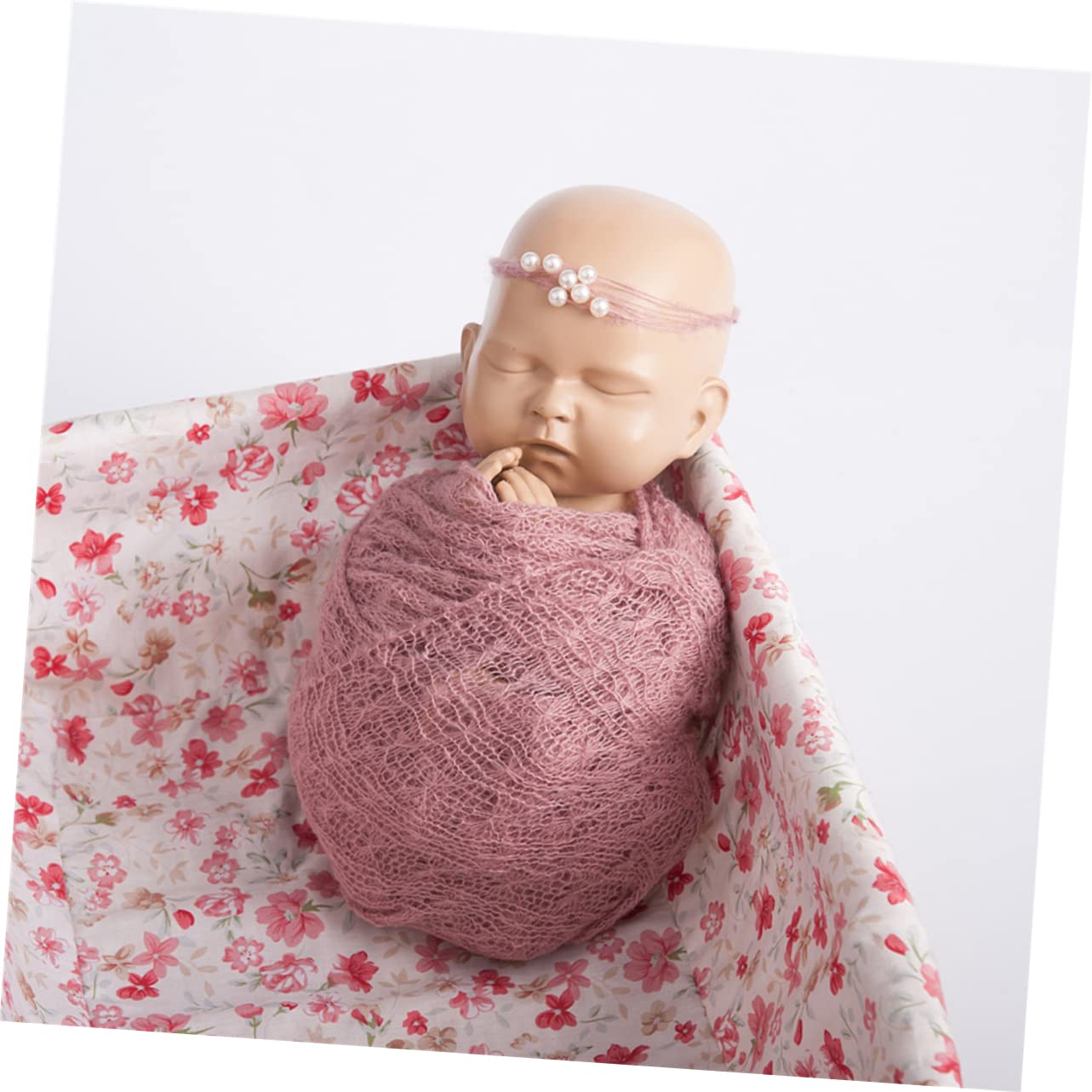 ibasenice Rekwizyty Do Zdjęć Noworodków - Mohair Wrap Swaddle Akcesorium Do Fotografii Dziecięcej Wygodne I Urocze Idealne Dla Rodzin Z Małymi Dziećmi Otulacz Do Studia Fotograficznego