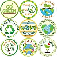 Save The Earth Stickers for Kids 500 Pcs Perforated Roll Sticker Classroom Earth Day