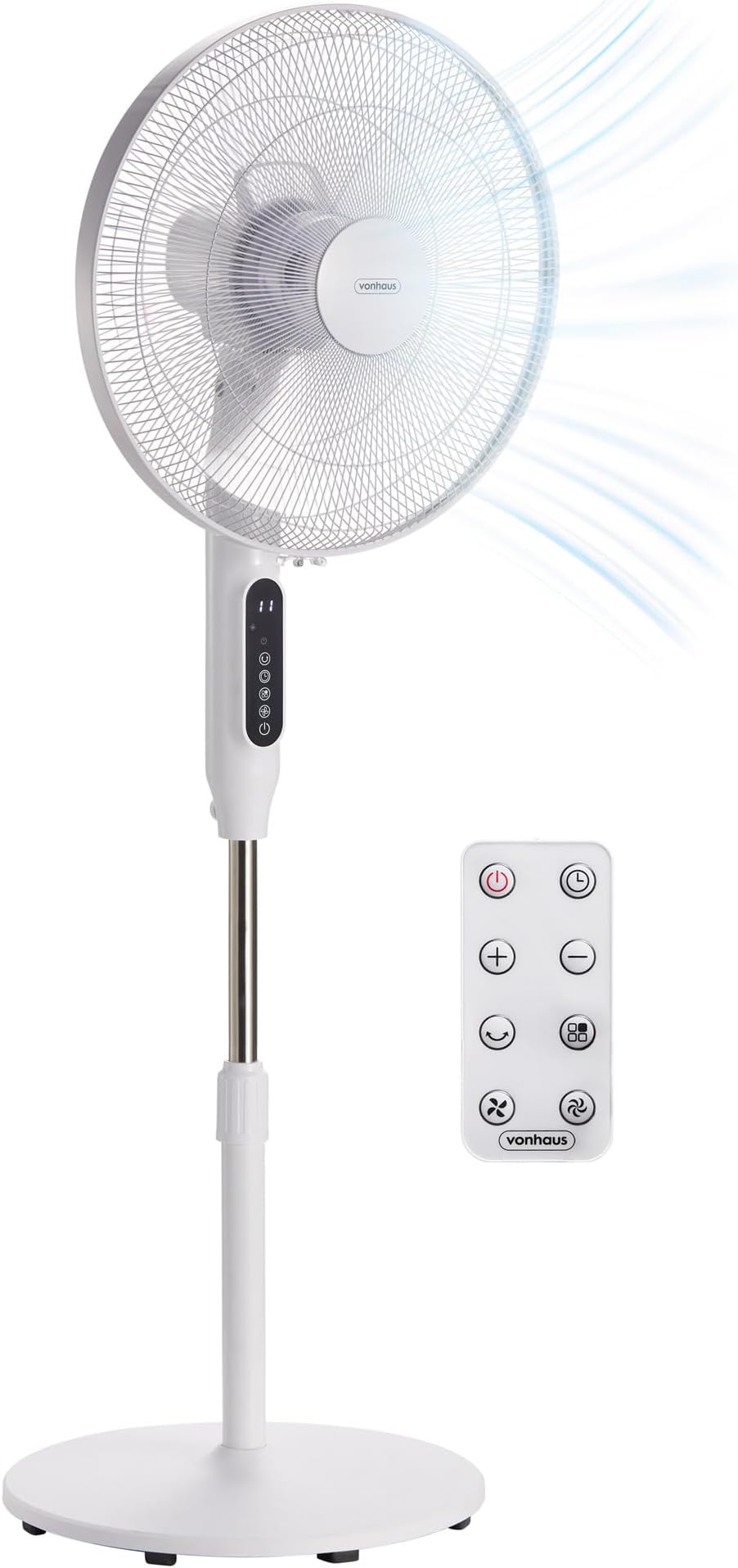 Challenge 16 Inch Pedestal Fan Chrome Amazon.co.uk Home & Kitchen