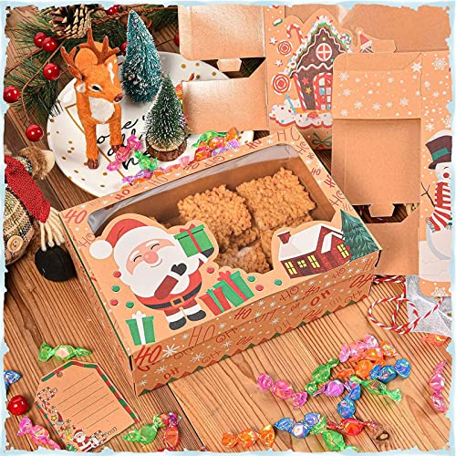 12 scatole natalizie per biscotti, 22 x 15 x 7 cm