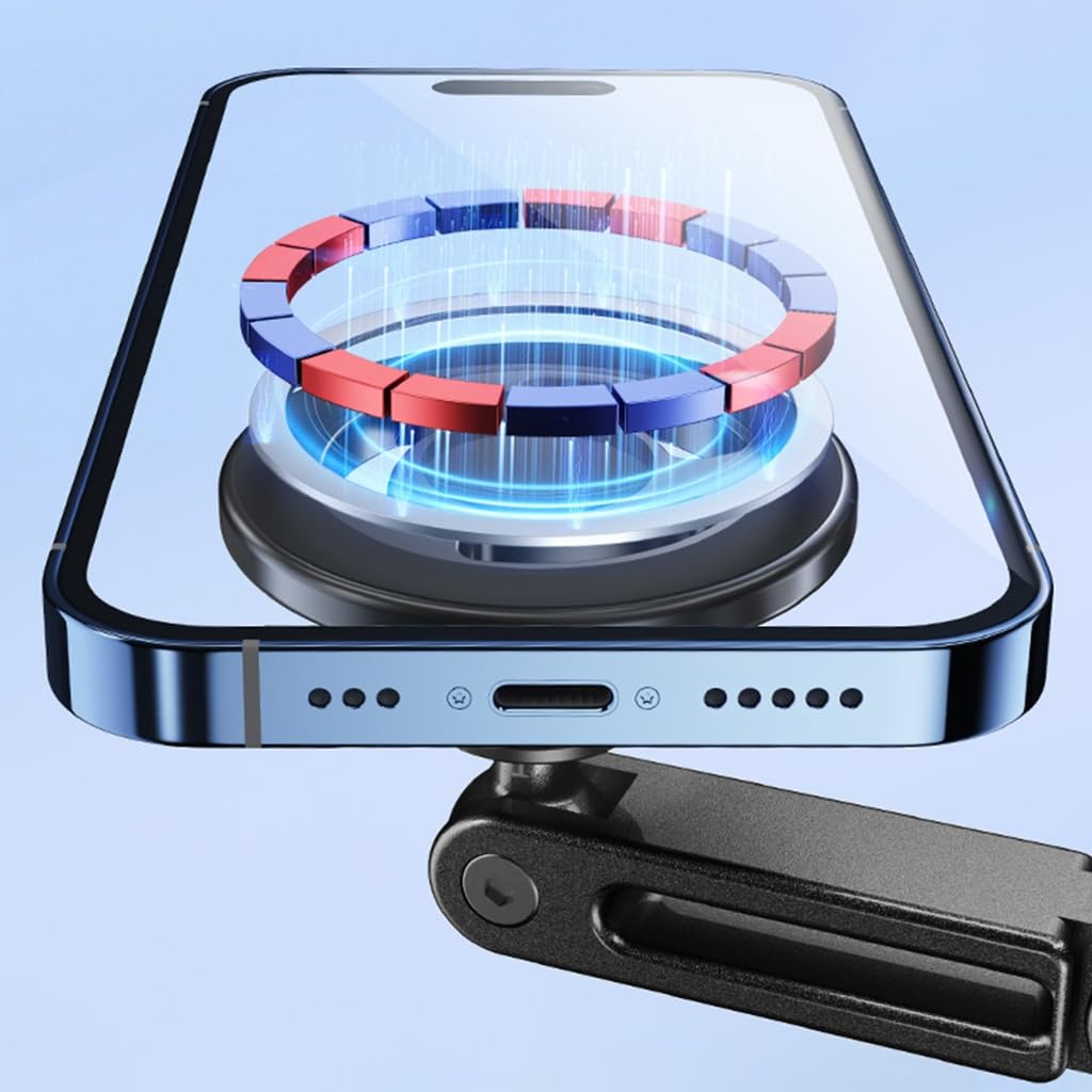 Supporto regolabile del telefono dell'automobile di progettazione pieghevole 360 del forte supporto magnetico del telefono