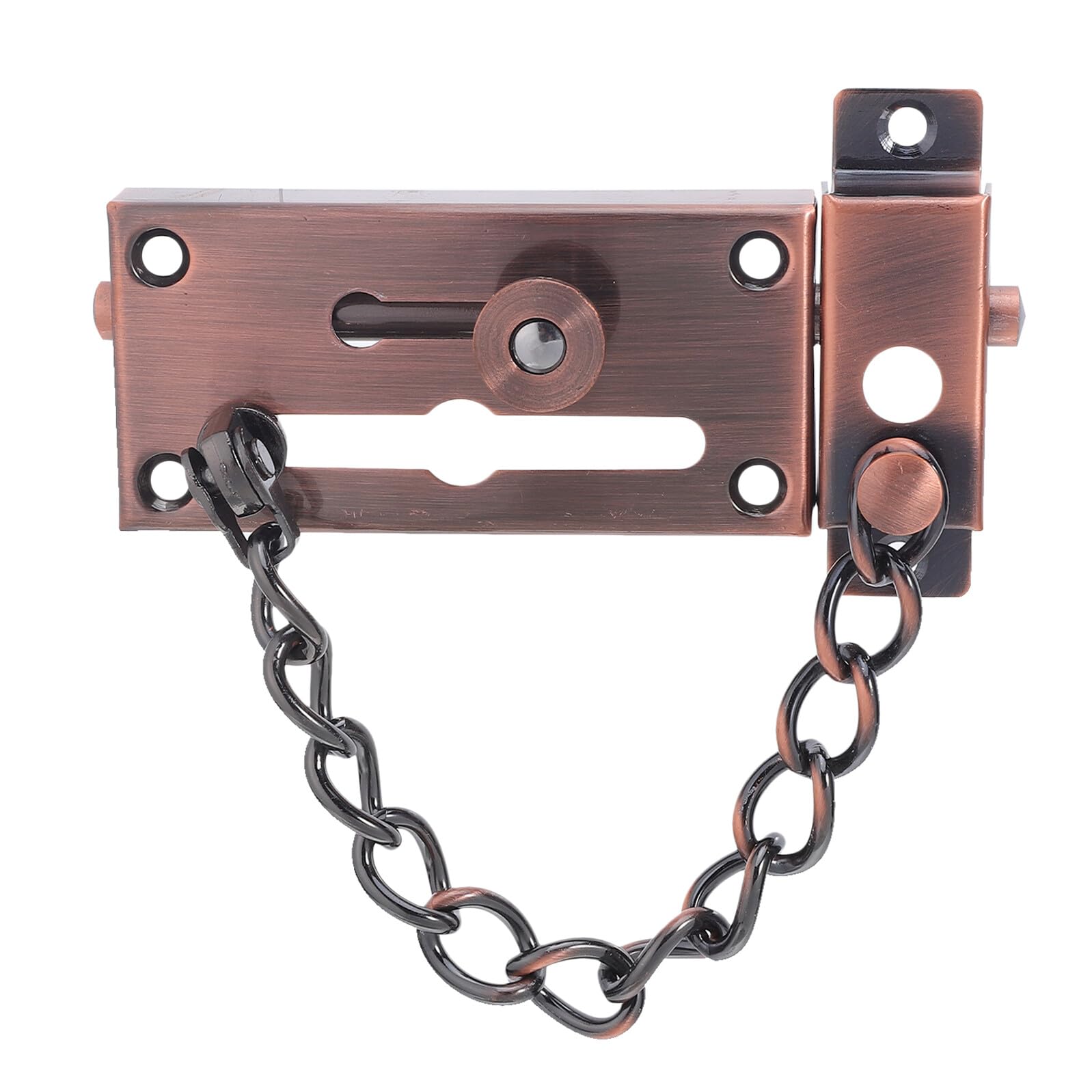 Cadena de seguridad contra intrusos con cerradura antimanipulación para puertas interiores