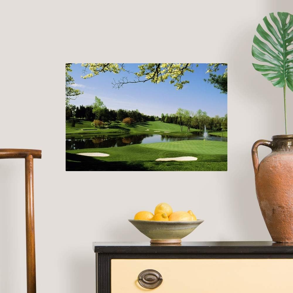 CANVAS ON DEMAND Golf Course, Congressional Country Club, Wall Decal, Photography Artwork