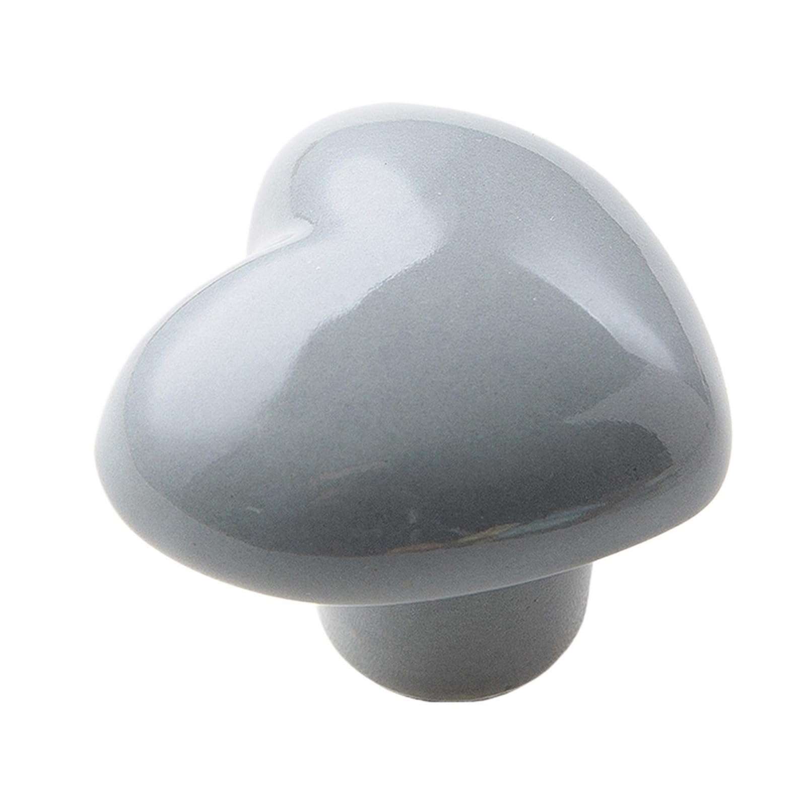 Cidegoo Grey 6Pcs Ceramic Drawer Knobs Crystal Round Cabinet Handles For Wardrobe Door