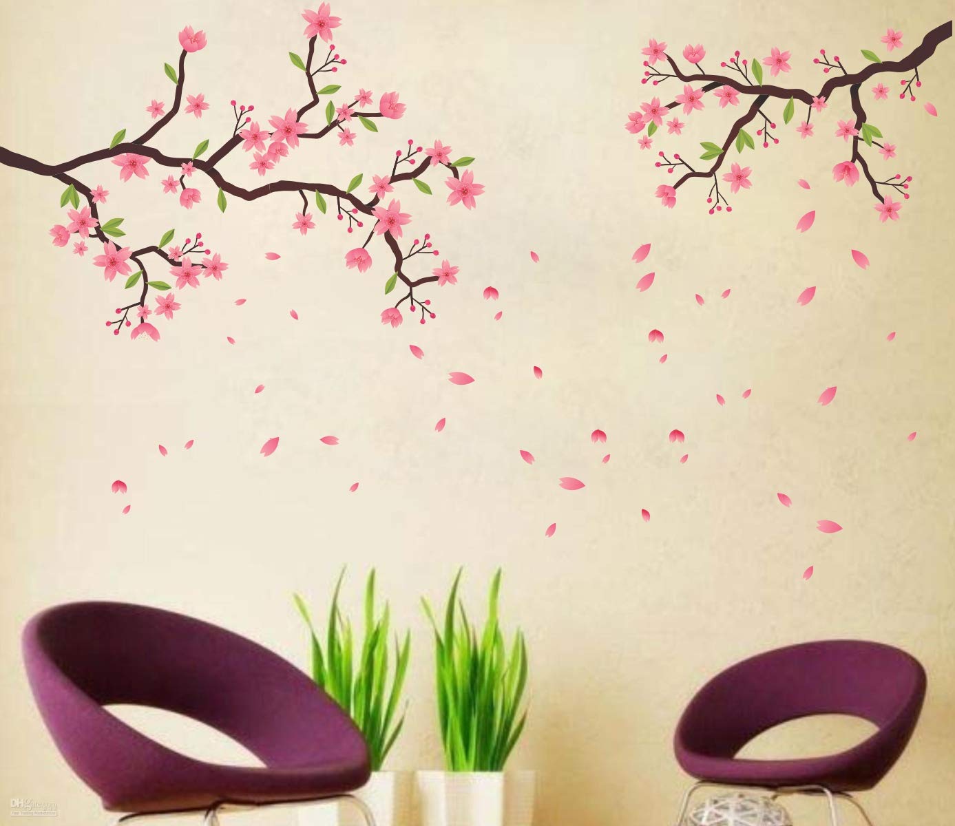 Sticker Studio Tree Beautiful Design Wall Stickers for Living Room, Bedroom, Office (Vinyl, Standard, Multicolour)