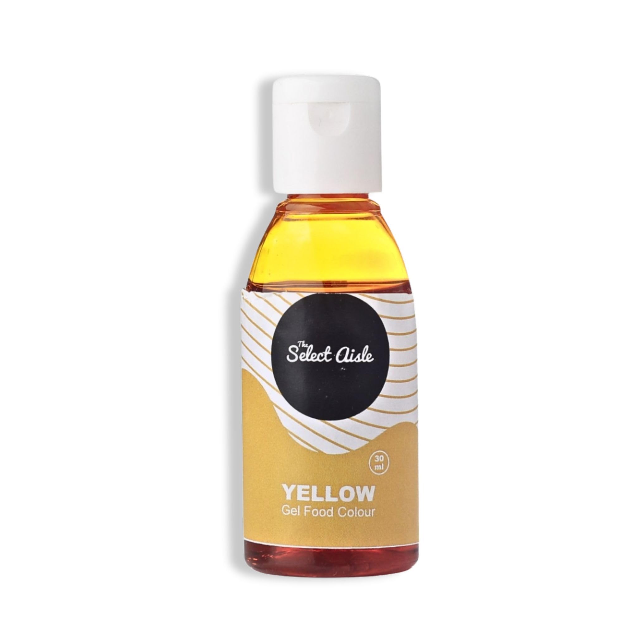 The Select Aisle Concentrated Yellow Food Gel Colour - 30 ml [Food colour| Gel colour for Cakes, Cookies and other Desserts| Colouring agent| Baking Gel]