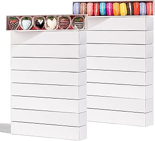 SLShePack 20Pack 12x2 1/4"x2 Inches Clear Chocolate Covered Strawberries Boxes for 6 Macaron Boxes for 12 Truffle Boxes Cocoa Bombs Boxes Cookies Boxes