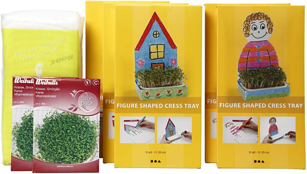 New Figures with Cress Sheets, White, 30 Sets