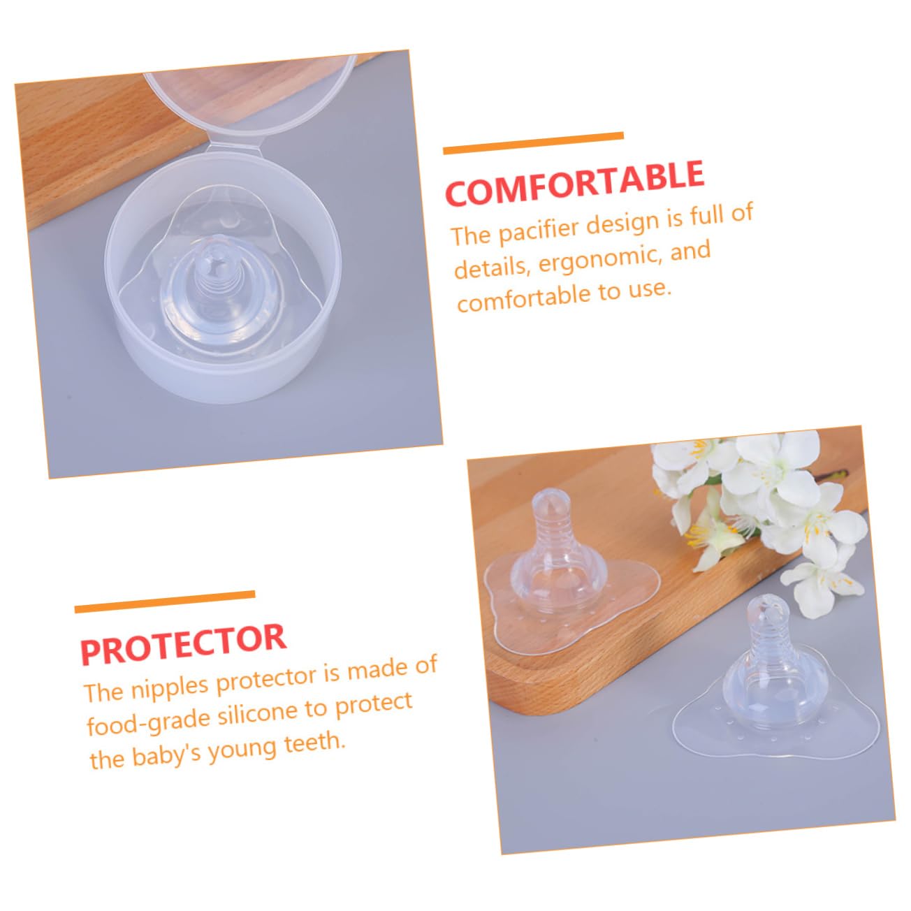 Abaodam Breastfeeding Covers Silicone Nipples Reusable Breastfeeding Protector for Nursing