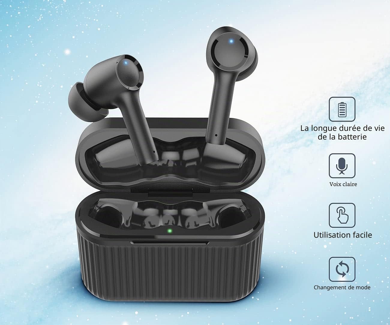 Ecouteurs sans fil True Wireless avec bluetooth et amplificateur auditif IHS-250.db [newgen medicals]