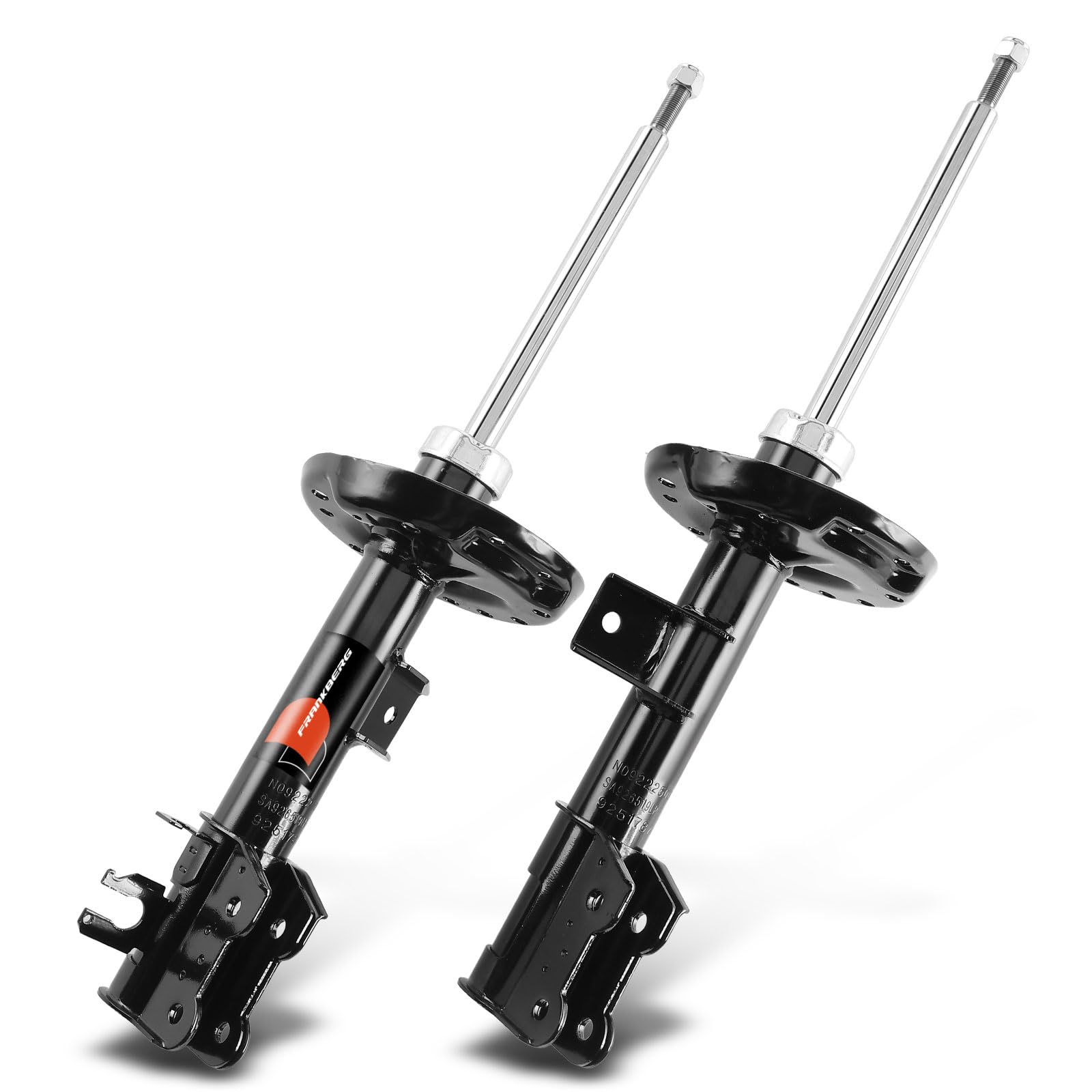 Frankberg 2x Ammortizzatori per sospensioni Ammortizzatori per telaio Anteriore sinistro destro 540mm Pressione del gas Compatibile con P.a.n.d.a Van 312 519 P.a.n.d.a 312 319 51926519,51926522