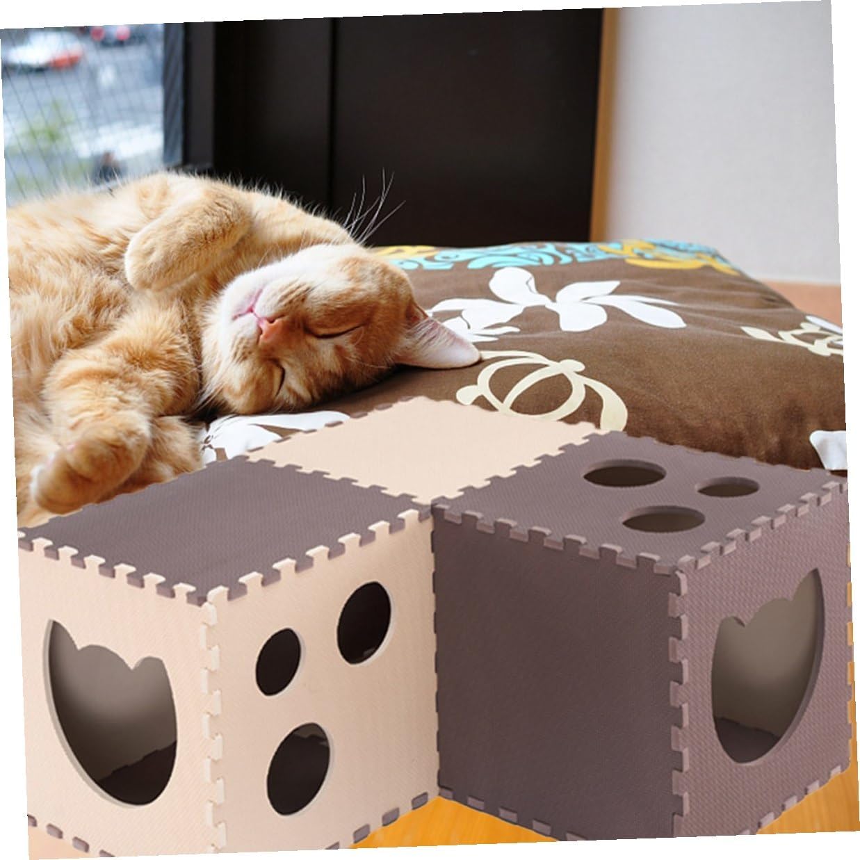 Funny Cat Play Tunnel 30x30cm Foldable Wear-Resistant Kitten Indoor Household Cat Supply for Seasons