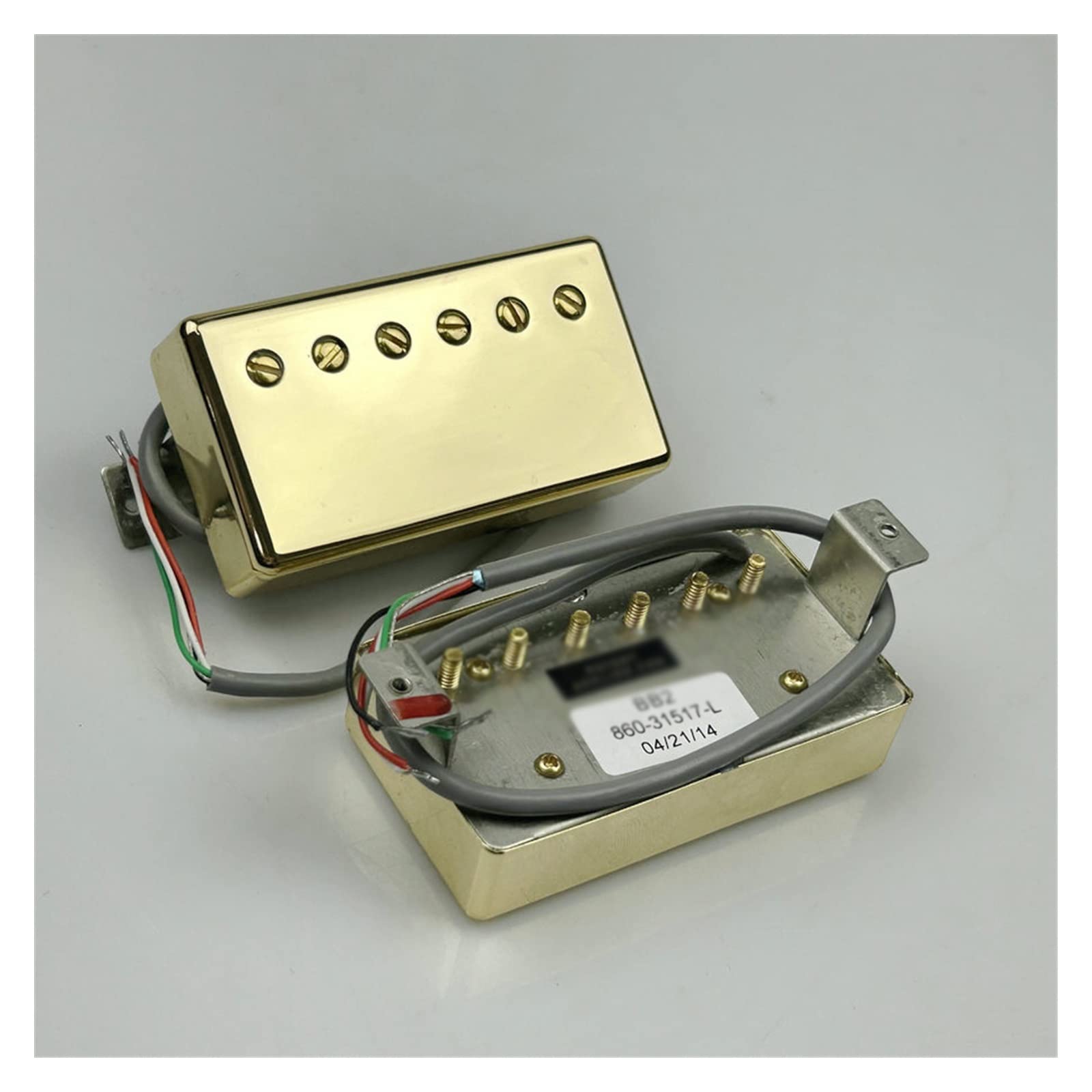 Przetworniki Gitarowe Alnico V Humbucker Pickup 4C Zestaw Do Gitary Elektrycznej For Gibson Gitary Elektrycznej Części Zamienne (Color : 01)