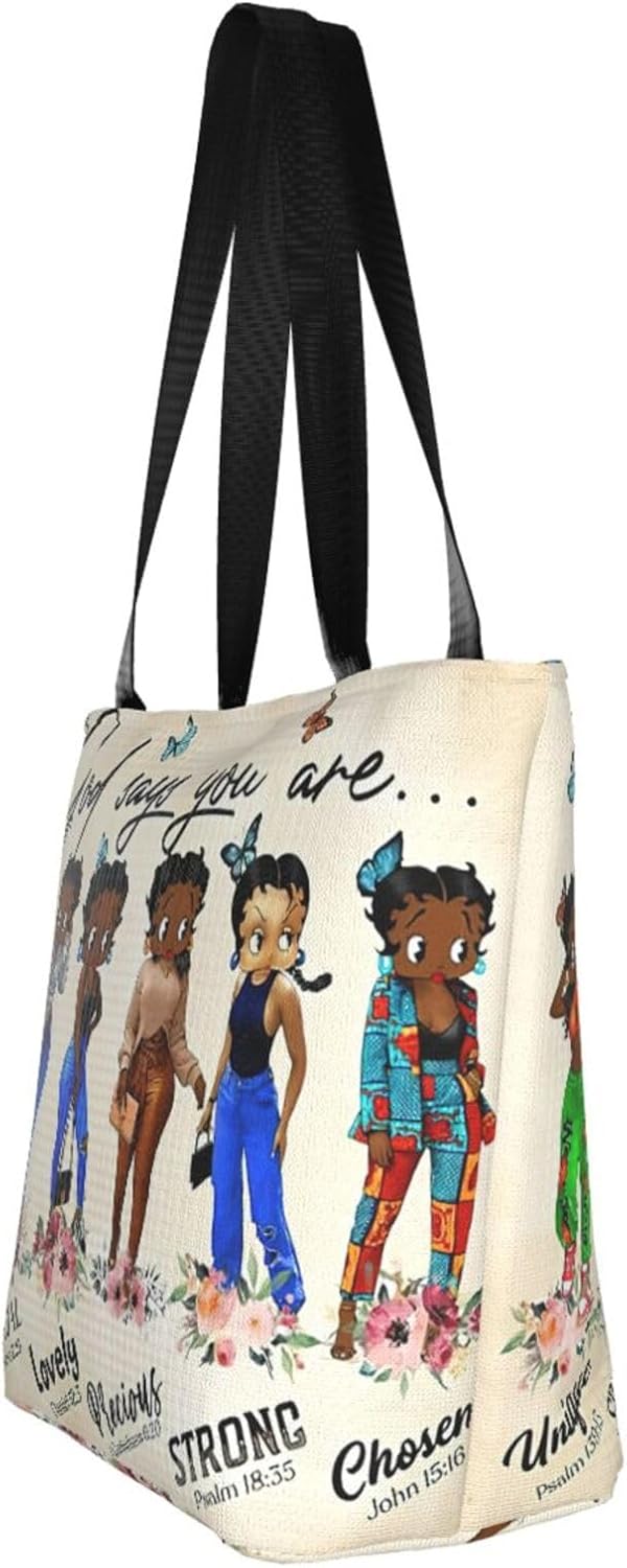 Tote Bag For Women African American Tote Bag Shoulder Handbag Black Queen Women Casual Shoulder Bag,Premium Quality - Image 5