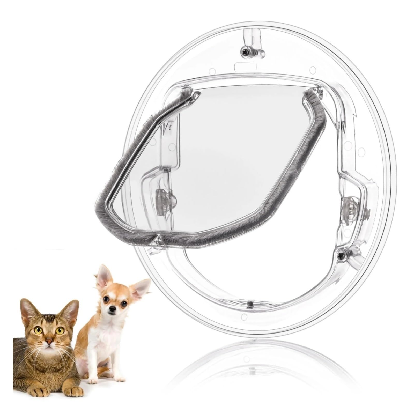 Gateras para Puertas Puertas con Cerradura de 4 vías, Puerta pequeña for Mascotas, Orificio Acceso for Gatos, Perros y Cachorros