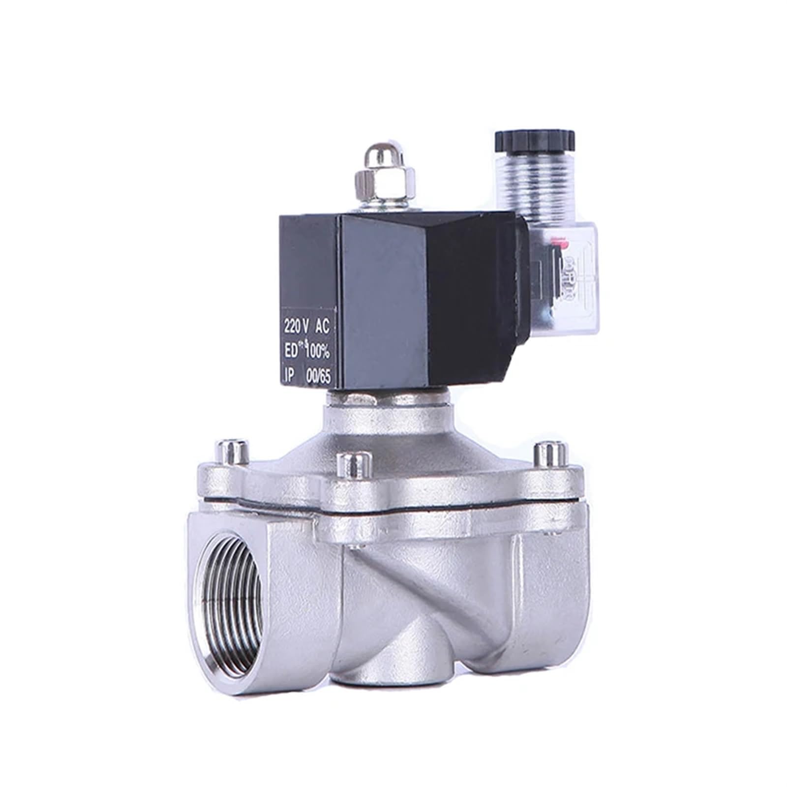 Huuoqiwy 2 Normally Closed Solenoid Valve Stainless Steel Ip65 Waterproof 20V 12V 4V 110V Electric Solenoid Valve(12Vdc)
