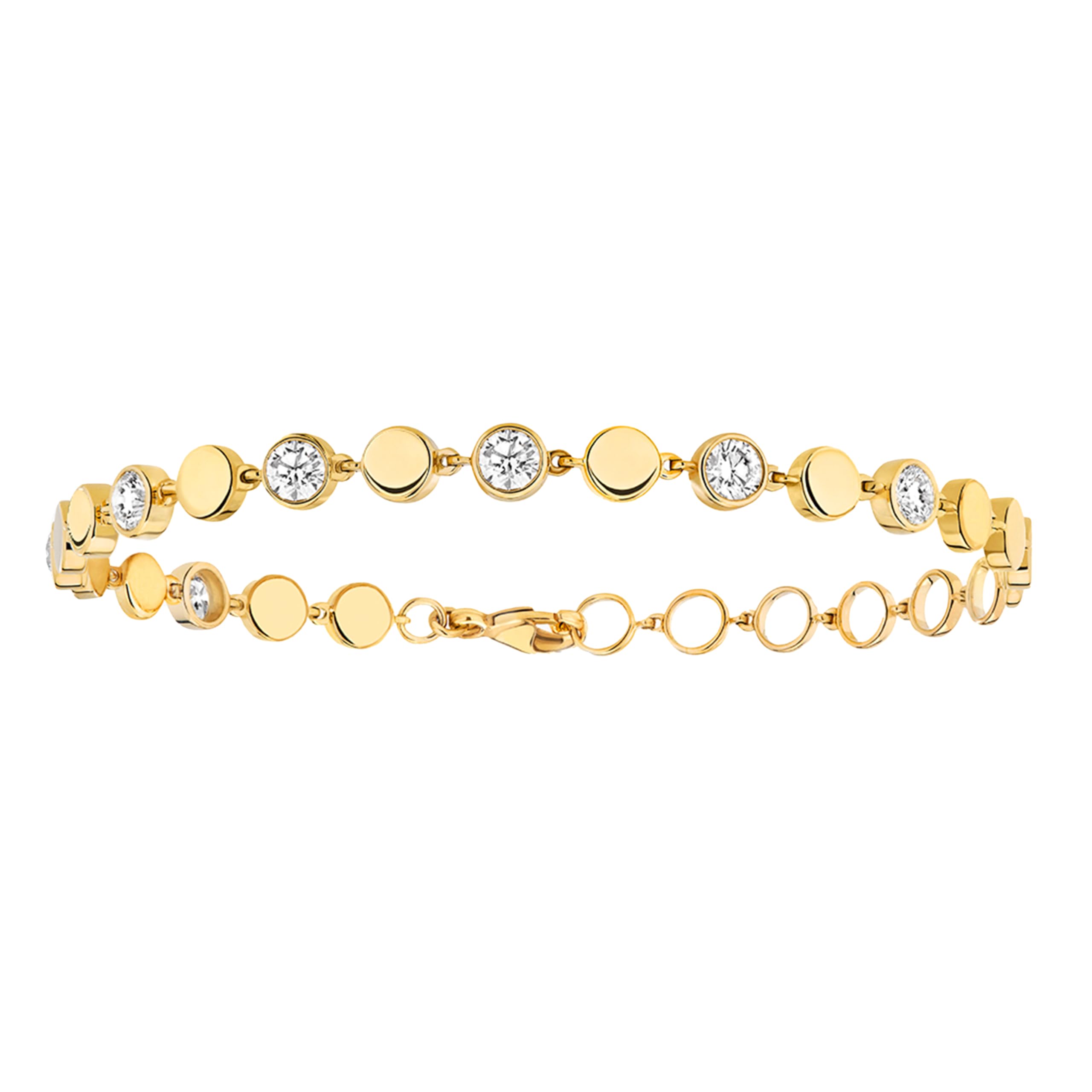 MINUTIAE Adjustable Stylish Dazzling Party Bling Stackable Bracelet for Women (Gold) (B0CR19RHHS) Amazon Price History, Amazon Price Tracker