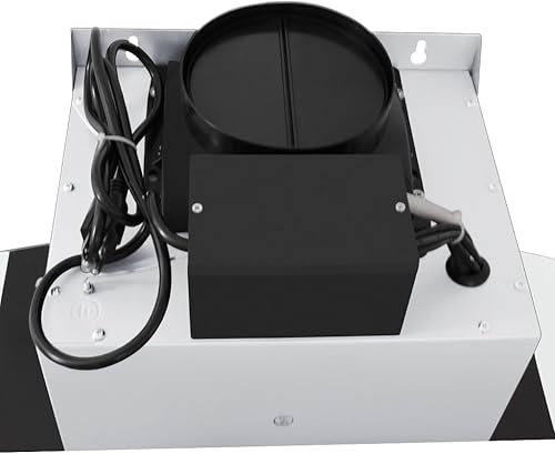 Miniatura 8 de PROLINE Campana extractora de pared de 36 pulgadas, canalizada, 600 CFM, acero inoxidable, luces LED, motor soplador ultra silencioso, 6